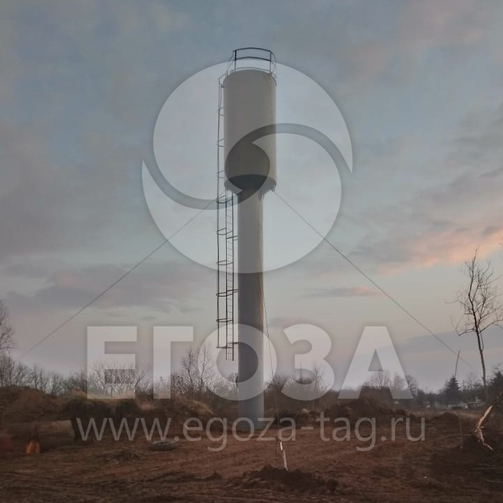 Установка водонапорной башни Установка водонапорной башни