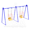 Изображение Качели на гибких подвесах "Двойные" 1004