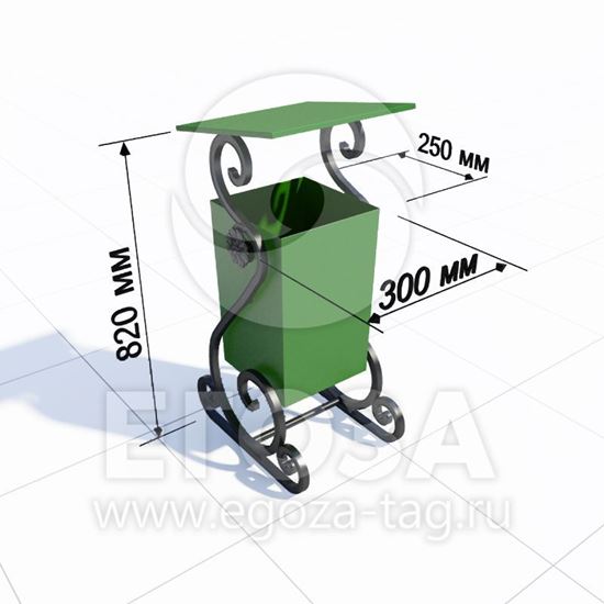 Изображение Урна «Стрит с крышкой» 5218