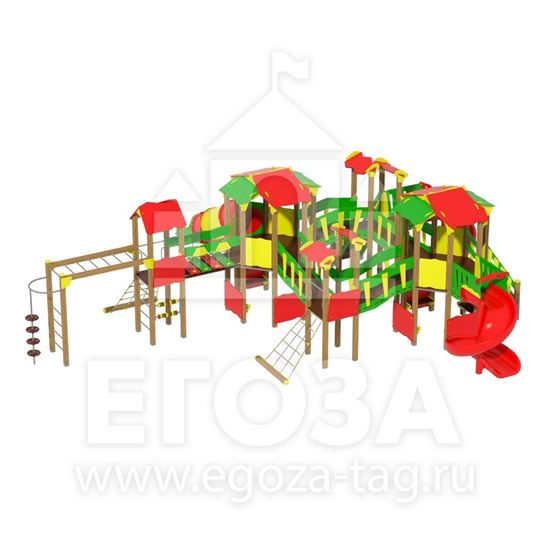 Изображение Игровой комплекс из бруса 0107