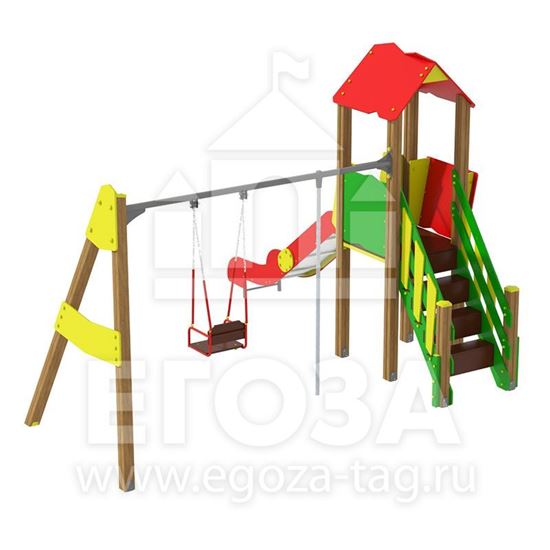 Изображение Игровой комплекс из бруса 0120