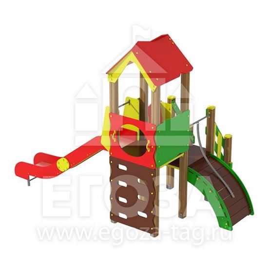 Изображение Игровой комплекс из бруса 0128