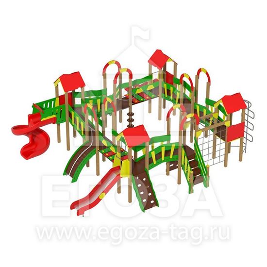 Изображение Игровой комплекс из бруса 0116