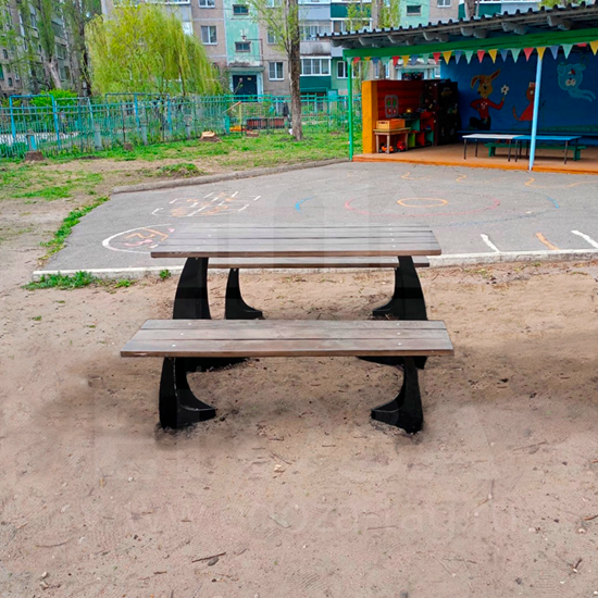 Стол с лавками 5524