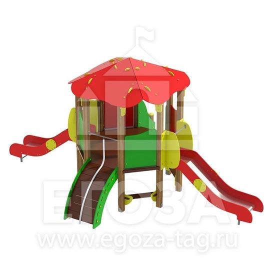 Изображение Игровой комплекс из бруса 0108