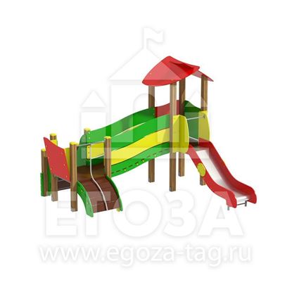 Изображение Игровой комплекс из бруса 0125