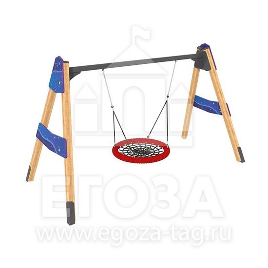 Качели гнездо «Космос» 1032 для улицы, дачи, детской площадки. Большой выбор детских качалок на пружине от производителя ГК Егоза. Характеристики, фото, описание, цена
