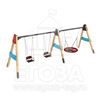 Качели комбинированные «Сказка» 1034 для улицы, дачи, детской площадки. Большой выбор детских качалок на пружине от производителя ГК Егоза. Характеристики, фото, описание, цена