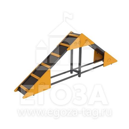 Горка для собак 2904 для улицы, парков, скверов, дачи, мест дрессировки собак, кинологических организаций. Большой выбор оборудования для собак от производителя ГК Егоза. Характеристики, фото, описание, цена