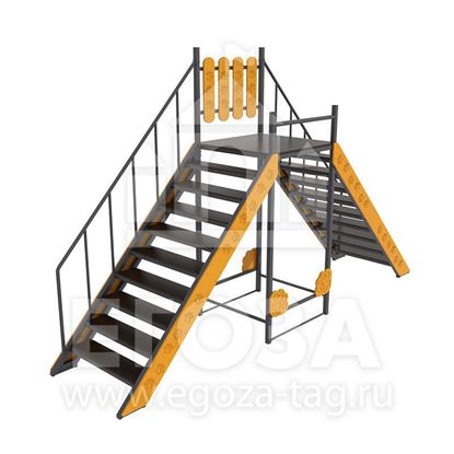 Подъемная лестница для собак 2911 для улицы, парков, скверов, дачи, мест дрессировки собак, кинологических организаций. Большой выбор оборудования для собак от производителя ГК Егоза. Характеристики, фото, описание, цена.